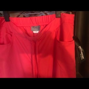 Greys Anatomy scrub pants neon coral